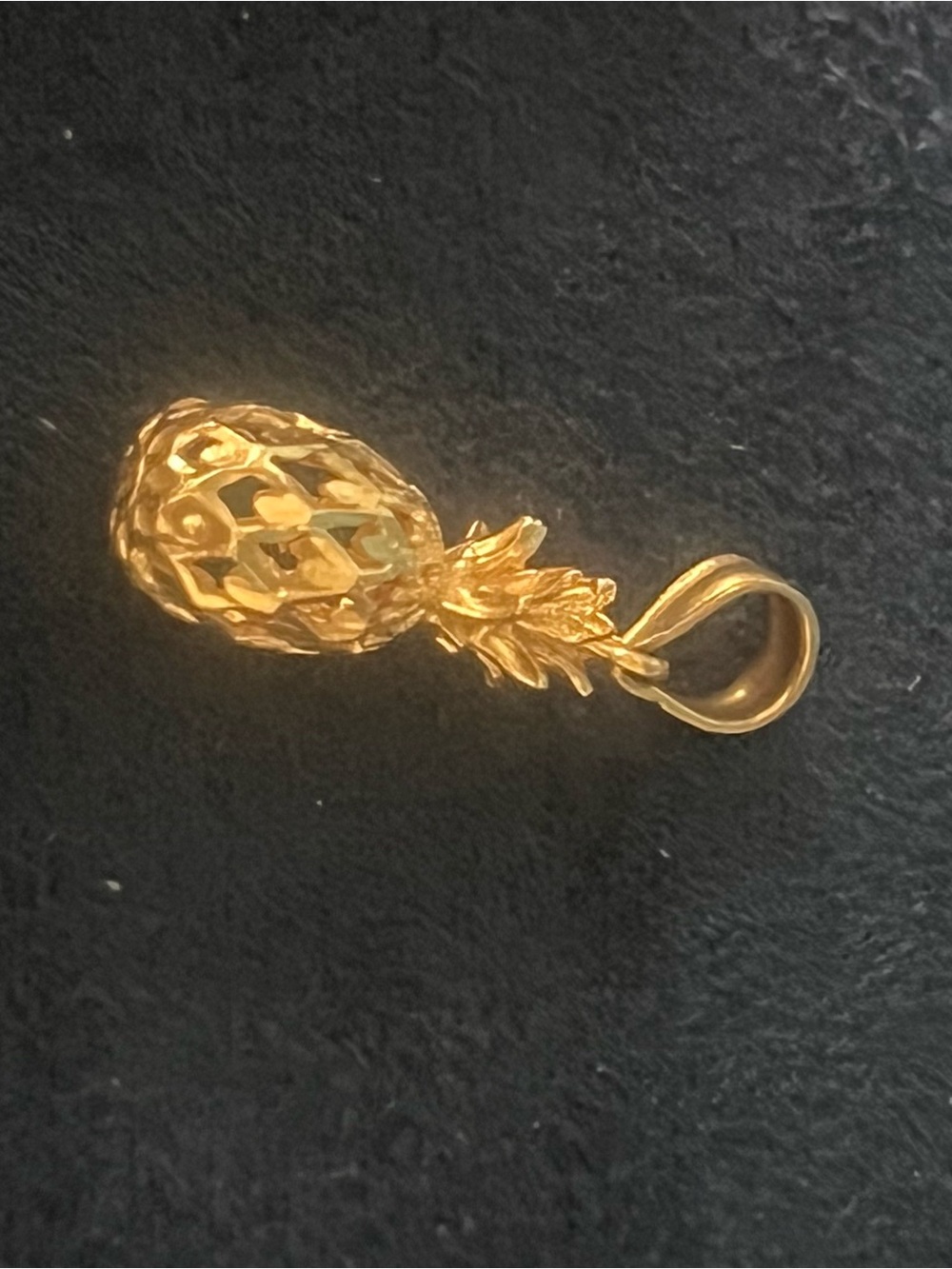 14kt gold Gold Pineapple Charm Pendant
